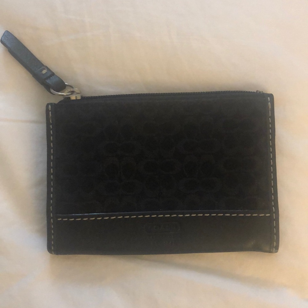 Coach small zip wallet